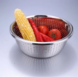 Multifunction vegetable fruit stainless steel rice colander