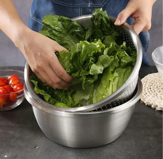 Kitchen Stainless Steel Mesh Strainer Colander