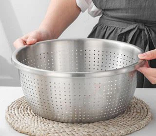 stainless steel rice colander