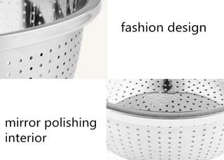 Colander Strainer Container for RinsingWashing Pasta, Noodle, Vegetables, Fruits