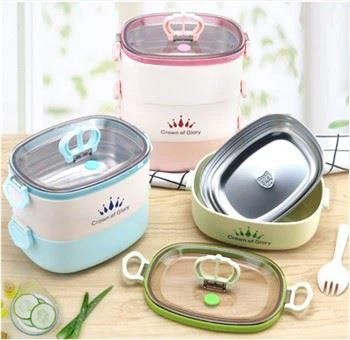3-kerroksinen Bento Kids Tiffin -lounaslaatikko